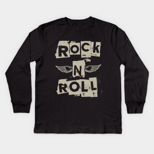 ROCK N ROLL Kids Long Sleeve T-Shirt